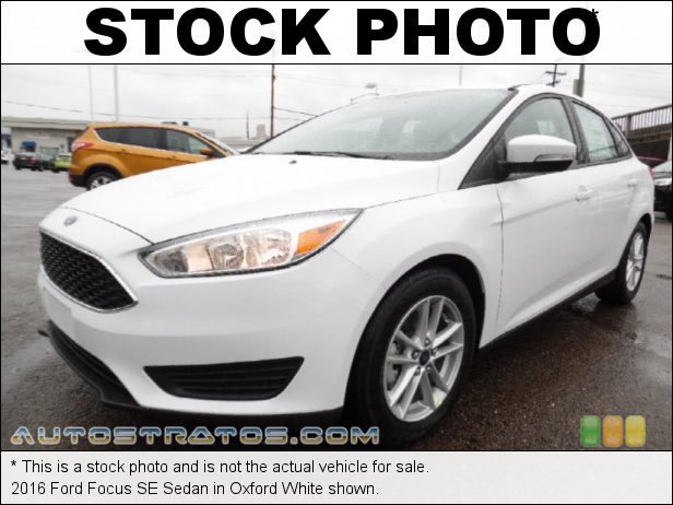Stock photo for this 2016 Ford Focus SE Sedan 2.0 Liter DI DOHC 16-Valve Ti-VCT 4 Cylinder 5 Speed Manual