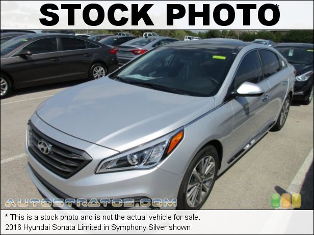 Stock photo for this 2016 Hyundai Sonata  2.4 Liter GDI DOHC 16-Valve D-CVVT 4 Cylinder 6 Speed SHIFTRONIC Automatic