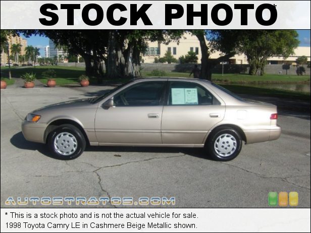 Stock photo for this 1998 Toyota Camry CE 2.2 Liter DOHC 16-Valve 4 Cylinder 5 Speed Manual