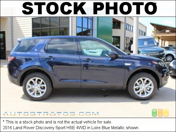 Stock photo for this 2016 Land Rover Discovery Sport HSE 4WD 2.0 Liter GDI Turbocharged DOHC 16-Valve VVT 4 Cylinder 9 Speed Automatic