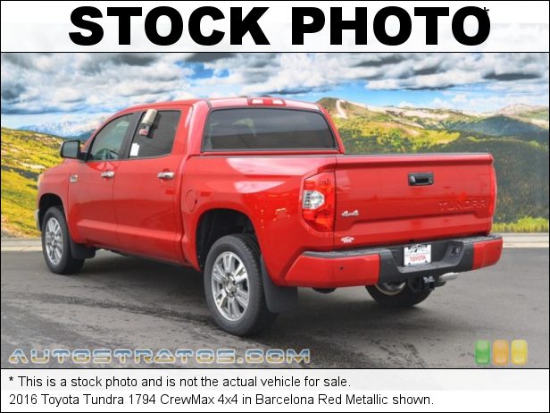 Stock photo for this 2016 Toyota Tundra CrewMax 4x4 5.7 Liter i-Force DOHC 32-Valve VVT-i V8 6 Speed ECT-i Automatic