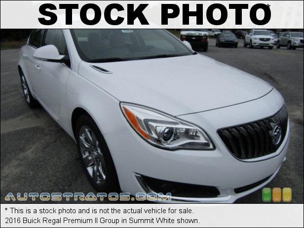 Stock photo for this 2016 Buick Regal Group 2.0 Liter SIDI Turbocharged DOHC 16-Valve VVT 4 Cylinder 6 Speed Automatic