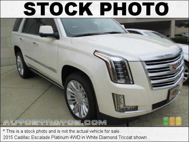 Stock photo for this 2015 Cadillac Escalade Platinum 4WD 6.2 Liter DI OHV 16-Valve VVT V8 6 Speed Automatic