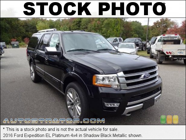 Stock photo for this 2016 Ford Expedition EL Platinum 4x4 3.5 Liter DI Turbocharged DOHC 24-Valve Ti-VCT EcoBoost V6 6 Speed SelectShift Automatic