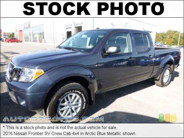 Stock photo for this 2016 Nissan Frontier SV Crew Cab 4x4 4.0 Liter DOHC 24-Valve CVTCS V6 5 Speed Automatic