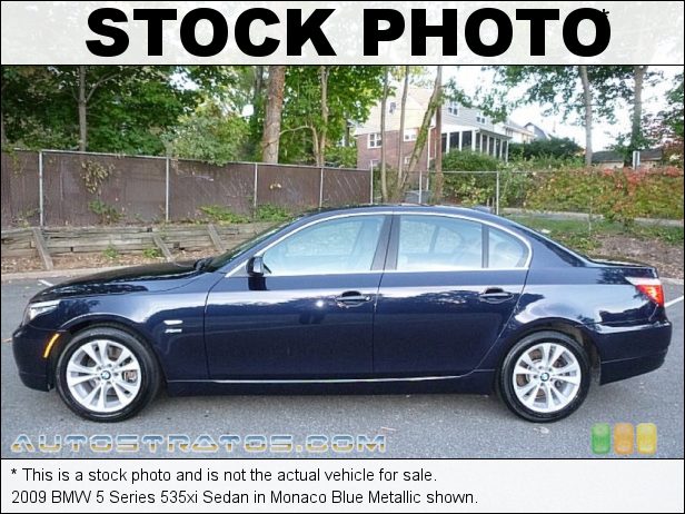 Stock photo for this 2009 BMW 5 Series 535xi Sedan 3.0 Liter Twin-Turbocharged DOHC 24-Valve VVT Inline 6 Cylinder 6 Speed Steptronic Automatic
