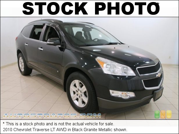 Stock photo for this 2010 Chevrolet Traverse LT AWD 3.6 Liter DI DOHC 24-Valve VVT V6 6 Speed Automatic