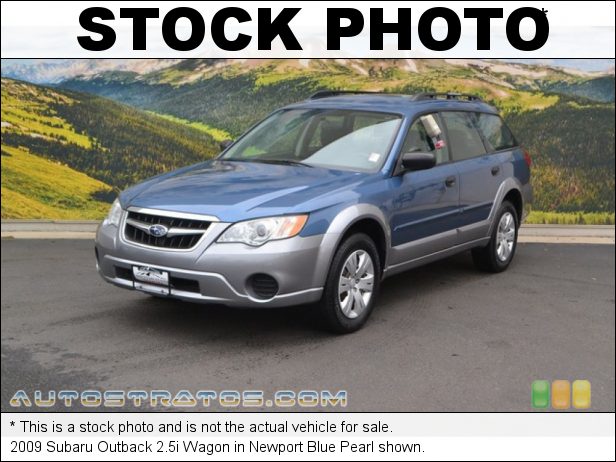Stock photo for this 2009 Subaru Outback 2.5i Wagon 2.5 Liter SOHC 16-Valve VVT Flat 4 Cylinder 4 Speed Sportshift Automatic