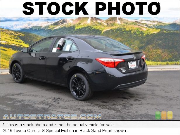 Stock photo for this 2016 Toyota Corolla S Special Edition 1.8 Liter DOHC 16-Valve VVT-i 4 Cylinder CVTi-S Automatic