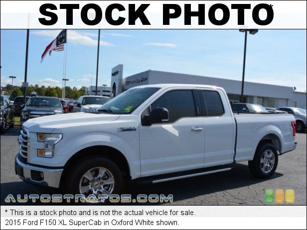 Stock photo for this 2015 Ford F150 XL SuperCab 3.5 Liter DOHC 24-Valve Ti-VCT FFV V6 6 Speed Automatic