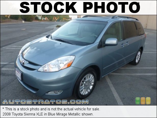 Stock photo for this 2008 Toyota Sienna XLE 3.5 Liter DOHC 24-Valve VVT-i V6 5 Speed ECT-i Automatic