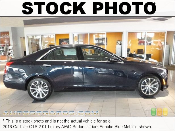 Stock photo for this 2016 Cadillac CTS 2.0T Luxury AWD Sedan 2.0 Liter DI Turbocharged DOHC 16-Valve VVT 4 Cylinder 8 Speed Automatic