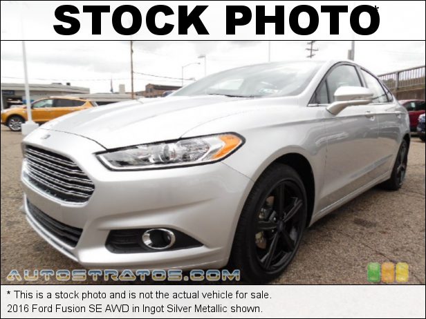 Stock photo for this 2016 Ford Fusion SE AWD 2.0 Liter EcoBoost DI Turbocharged DOHC 16-Valve Ti-VCT 4 Cylind 6 Speed SelectShift Automatic
