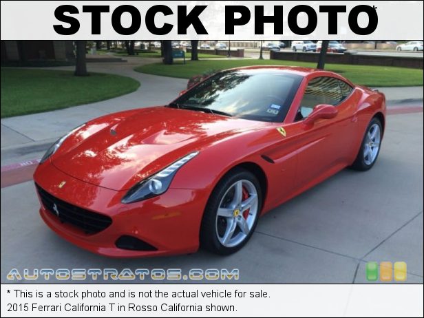 Stock photo for this 2015 Ferrari California T 3.9 Liter DFI Turbocharged DOHC 32-Valve VVT V8 7 Speed DCT Dual Clutch Automatic