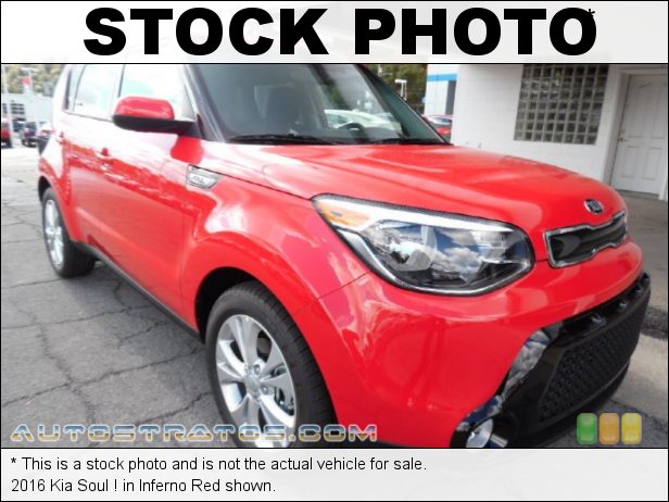 Stock photo for this 2016 Kia Soul  2.0 Liter GDI DOHC 16-Valve CVVT 4 Cylinder 6 Speed Automatic