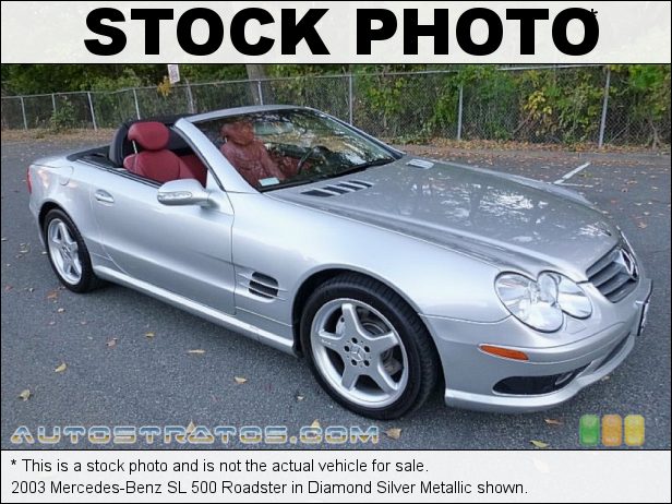 Stock photo for this 2003 Mercedes-Benz SL 500 Roadster 5.0 Liter SOHC 24-Valve V8 5 Speed Automatic