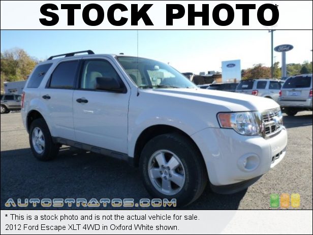 Stock photo for this 2012 Ford Escape XLT 4WD 2.5 Liter DOHC 16-Valve Duratec 4 Cylinder 6 Speed Automatic