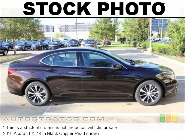 Stock photo for this 2016 Acura TLX 2.4 2.4 Liter DI DOHC 16-Valve i-VTEC 4 Cylinder 8 Speed DCT Automatic