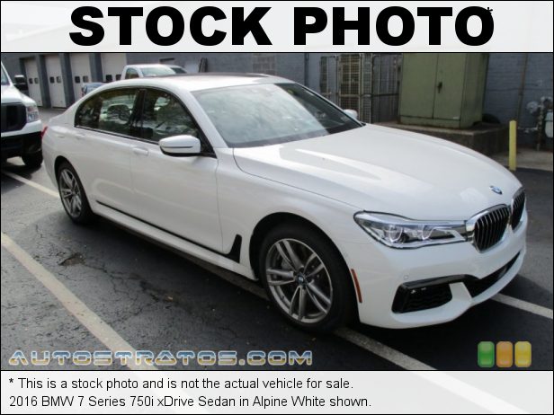 Stock photo for this 2016 BMW 7 Series 750i xDrive Sedan 4.4 Liter DI TwinPower Turbocharged DOHC 32-Valve VVT V8 8 Speed Automatic