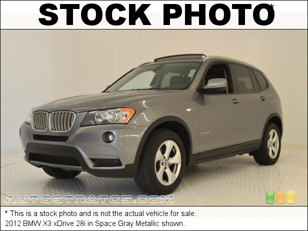 Stock photo for this 2012 BMW X3 xDrive 28i 3.0 Liter DOHC 24-Valve VVT Inline 6 Cylinder 8 Speed steptronic Automatic