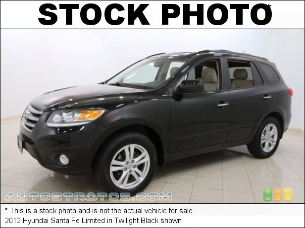 Stock photo for this 2012 Hyundai Santa Fe Limited 2.4 Liter DOHC 16-Valve 4 Cylinder 6 Speed SHIFTRONIC Automatic