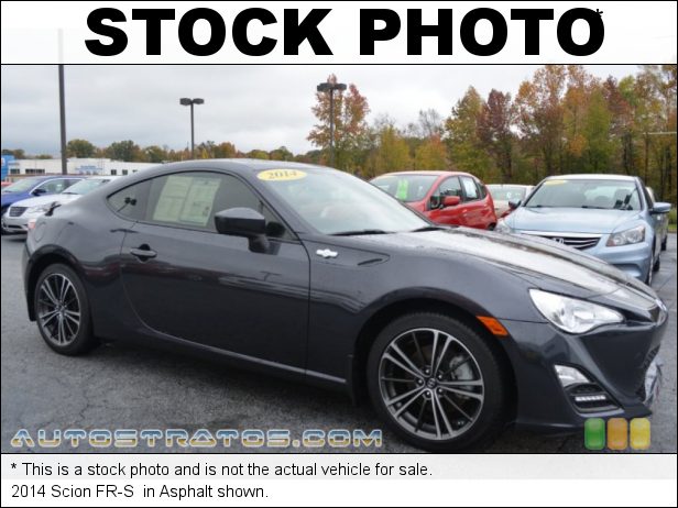 Stock photo for this 2014 Scion FR-S  2.0 Liter D-4S DOHC 16-Valve VVT Boxer 4 Cylinder 6 Speed Automatic