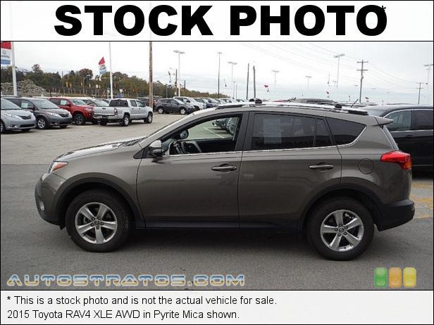 Stock photo for this 2015 Toyota RAV4 XLE AWD 2.5 Liter DOHC 16-Valve Dual VVT-i 4-Cylinder 6 Speed ECT-i Automatic