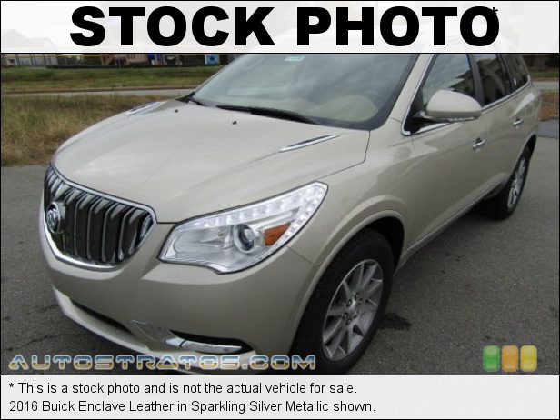 Stock photo for this 2016 Buick Enclave Leather 3.6 Liter DI DOHC 24-Valve VVT V6 6 Speed Automatic