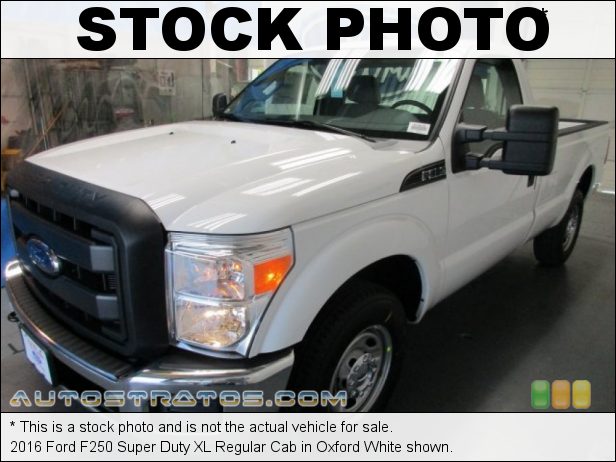 Stock photo for this 2016 Ford F250 Super Duty XL Regular Cab 6.2 Liter SOHC 16-Valve FFV V8 6 Speed SelectShift Automatic