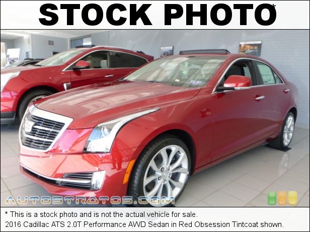 Stock photo for this 2016 Cadillac ATS 2.0T AWD Sedan 2.0 Liter DI Turbocharged DOHC 16-Valve VVT 4 Cylinder 8 Speed Automatic