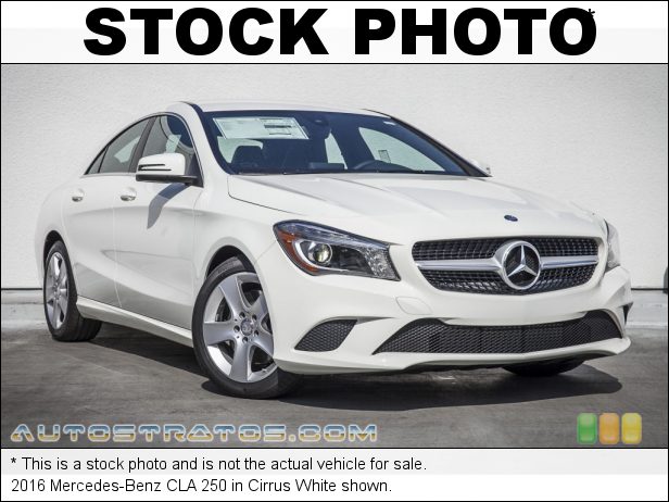 Stock photo for this 2016 Mercedes-Benz CLA 250 2.0 Liter DI Turbocharged DOHC 16-Valve VVT 4 Cylinder 7 Speed DCT Dual-Clutch Automatic
