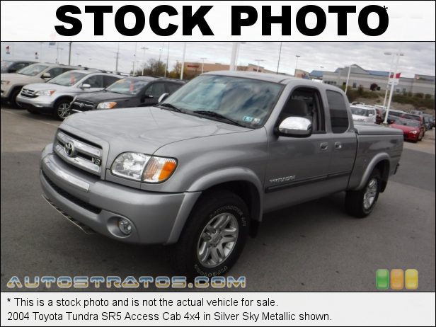 Stock photo for this 2004 Toyota Tundra SR5 Access Cab 4x4 4.7L DOHC 32V i-Force V8 4 Speed Automatic