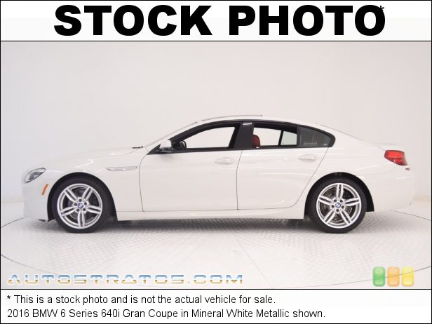 Stock photo for this 2016 BMW 6 Series 640i Gran Coupe 3.0 Liter DI TwinPower Turbocharged DOHC 24-Valve VVT Inline 6 C 8 Speed Automatic