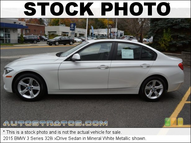 Stock photo for this 2015 BMW 3 Series 328i xDrive Sedan 2.0 Liter DI TwinPower Turbocharged DOHC 16-Valve VVT 4 Cylinder 8 Speed Automatic