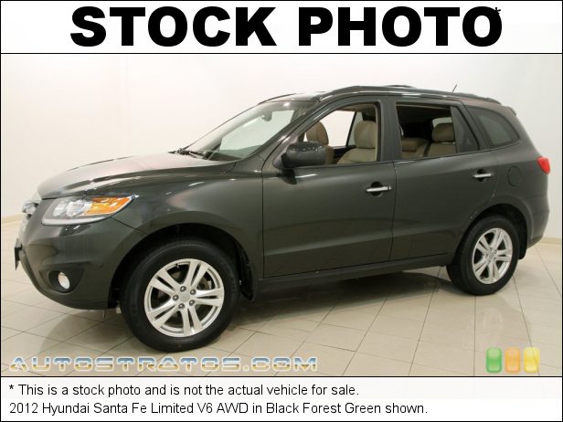 Stock photo for this 2012 Hyundai Santa Fe Limited V6 AWD 3.5 Liter DOHC 24-Valve V6 6 Speed SHIFTRONIC Automatic