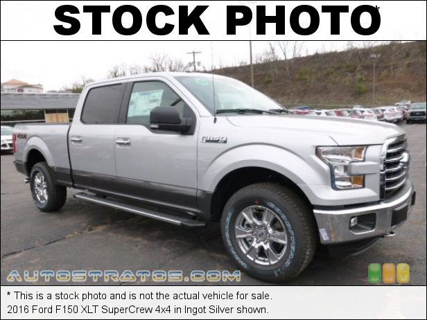 Stock photo for this 2016 Ford F150 XLT SuperCrew 4x4 5.0 Liter DOHC 32-Valve Ti-VCT E85 V8 6 Speed Automatic