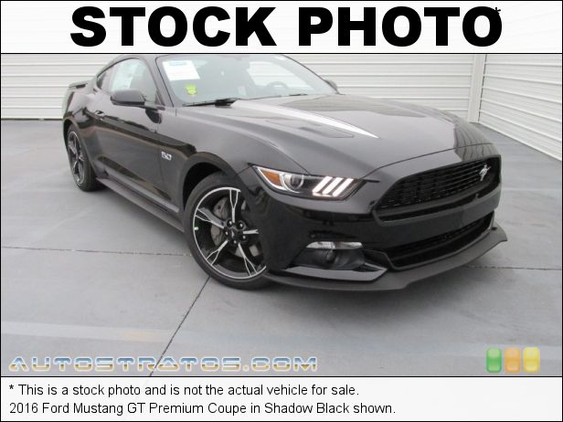 Stock photo for this 2016 Ford Mustang GT Premium Coupe 5.0 Liter DOHC 32-Valve Ti-VCT V8 6 Speed Manual