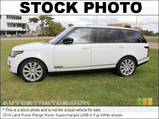 Stock photo for this 2016 Land Rover Range Rover Supercharged 5.0 Liter Supercharged DOHC 32-Valve V8 8 Speed Automatic