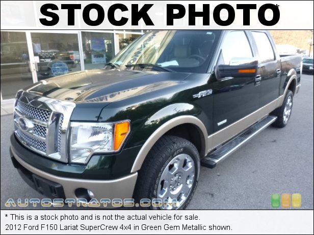 Stock photo for this 2012 Ford F150 Lariat SuperCrew 4x4 3.5 Liter EcoBoost DI Turbocharged DOHC 24-Valve Ti-VCT V6 6 Speed Automatic