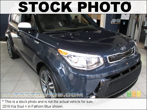 Stock photo for this 2016 Kia Soul + 2.0 Liter GDI DOHC 16-Valve CVVT 4 Cylinder 6 Speed Automatic