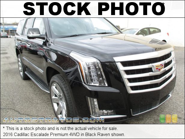 Stock photo for this 2016 Cadillac Escalade Premium 4WD 6.2 Liter DI OHV 16-Valve VVT V8 6 Speed Automatic