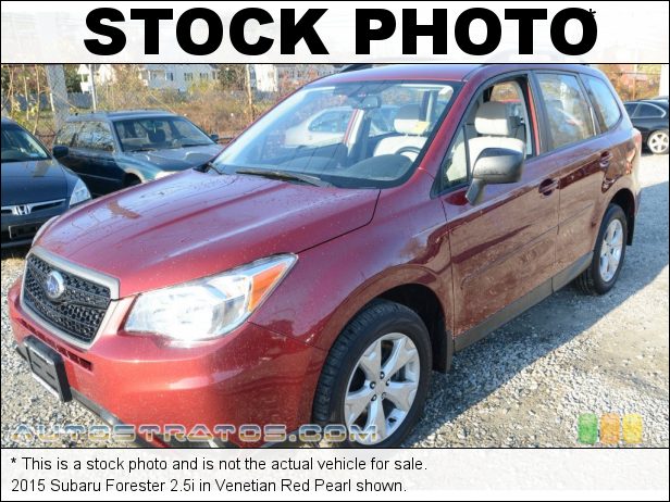 Stock photo for this 2015 Subaru Forester 2.5i 2.5 Liter DOHC 16-Valve VVT Flat 4 Cylinder Lineartronic CVT Automatic