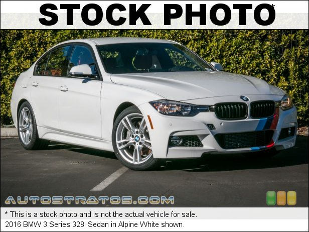 Stock photo for this 2016 BMW 3 Series 328i Sedan 2.0 Liter DI TwinPower Turbocharged DOHC 16-Valve VVT 4 Cylinder 8 Speed Automatic
