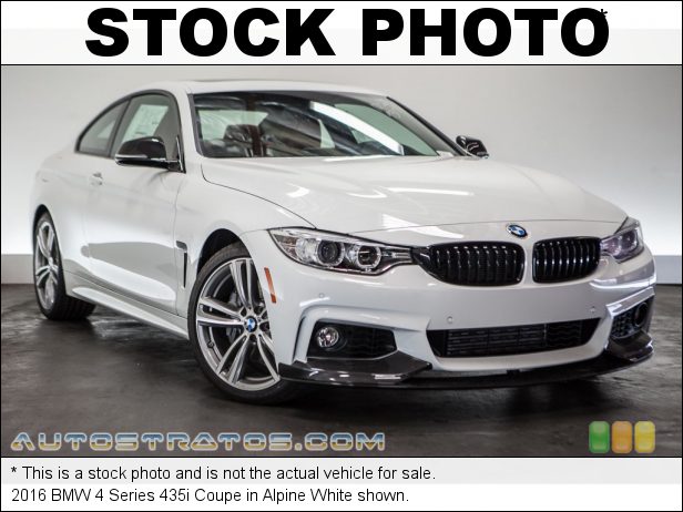 Stock photo for this 2016 BMW 4 Series 435i Coupe 3.0 Liter DI TwinPower Turbocharged DOHC 24-Valve VVT Inline 6 C 8 Speed Automatic