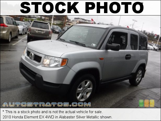 Stock photo for this 2010 Honda Element EX 4WD 2.4 Liter DOHC 16-Valve i-VTEC 4 Cylinder 5 Speed Automatic