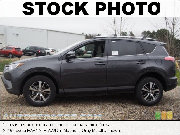 Stock photo for this 2016 Toyota RAV4 XLE AWD 2.5 Liter DOHC 16-Valve Dual VVT-i 4 Cylinder 6 Speed ECT-i Automatic