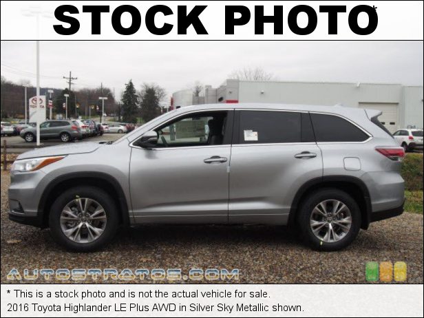 Stock photo for this 2014 Toyota Highlander LE AWD 3.5 Liter DOHC 24-Valve Dual VVT-i V6 6 Speed ECT-i Automatic