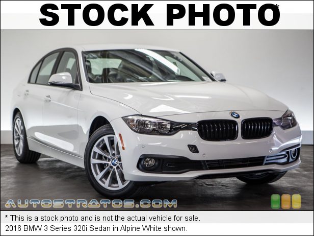 Stock photo for this 2016 BMW 3 Series 320i Sedan 2.0 Liter DI TwinPower Turbocharged DOHC 16-Valve VVT 4 Cylinder 8 Speed Automatic