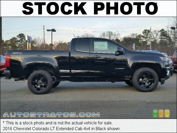 Stock photo for this 2016 Chevrolet Colorado LT Extended Cab 4x4 2.5 Liter DI DOHC 16-Valve VVT 4 Cylinder 6 Speed Automatic