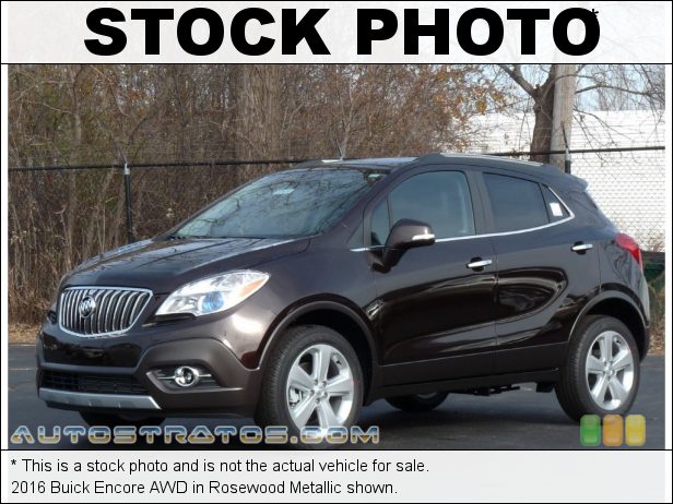 Stock photo for this 2016 Buick Encore AWD 1.4 Liter Turbocharged DOHC 16-Valve VVT 4 Cylinder 6 Speed Automatic